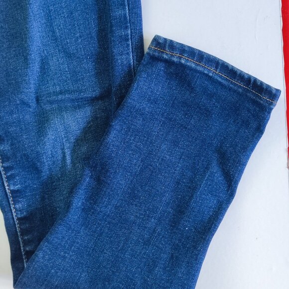 Levi's 721 jeans high-rise skinny stretch dark wash blue women's size 27 - Picture 10 of 14